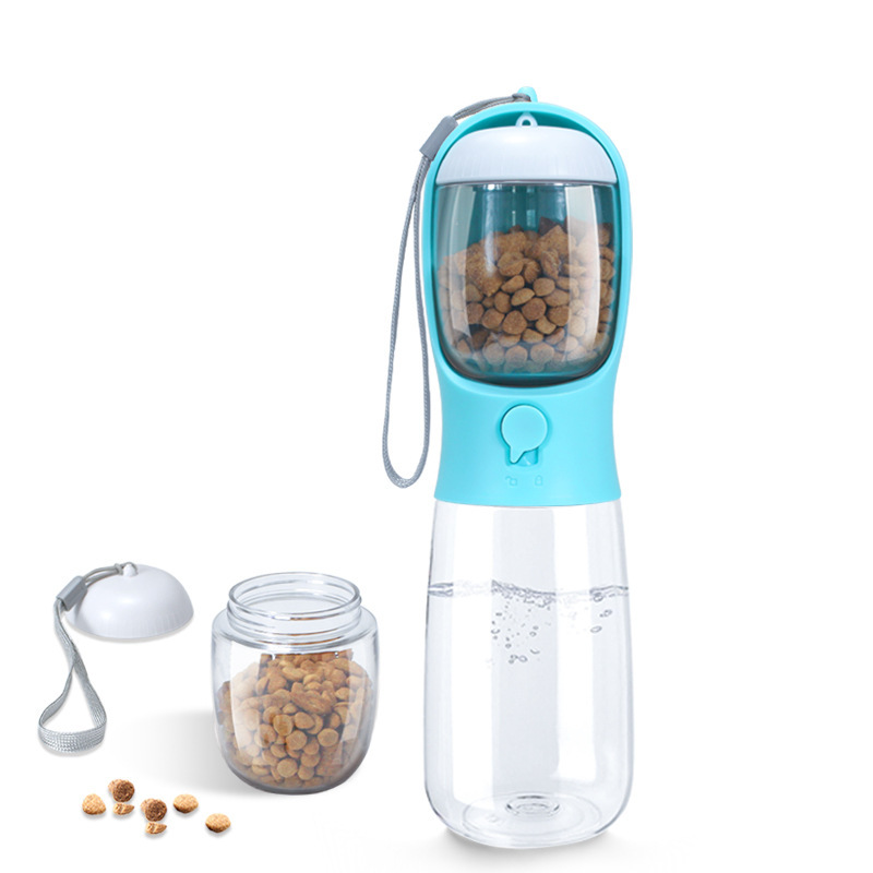 Food Storage Necessities - 犬用ウォーターボトル（フードコンテナ付き）、旅行用子犬用ウォーターボウル、携帯用ペットディスペンサー、ハイキング用子犬必需品