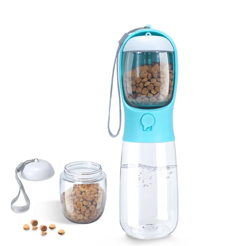 Food Storage Necessities - フードコンテナ付き犬用ウォーターボトル、旅行用子犬用ウォーターボウル、携帯用ペットディスペンサー、ハイキングに必要な子犬の必需品