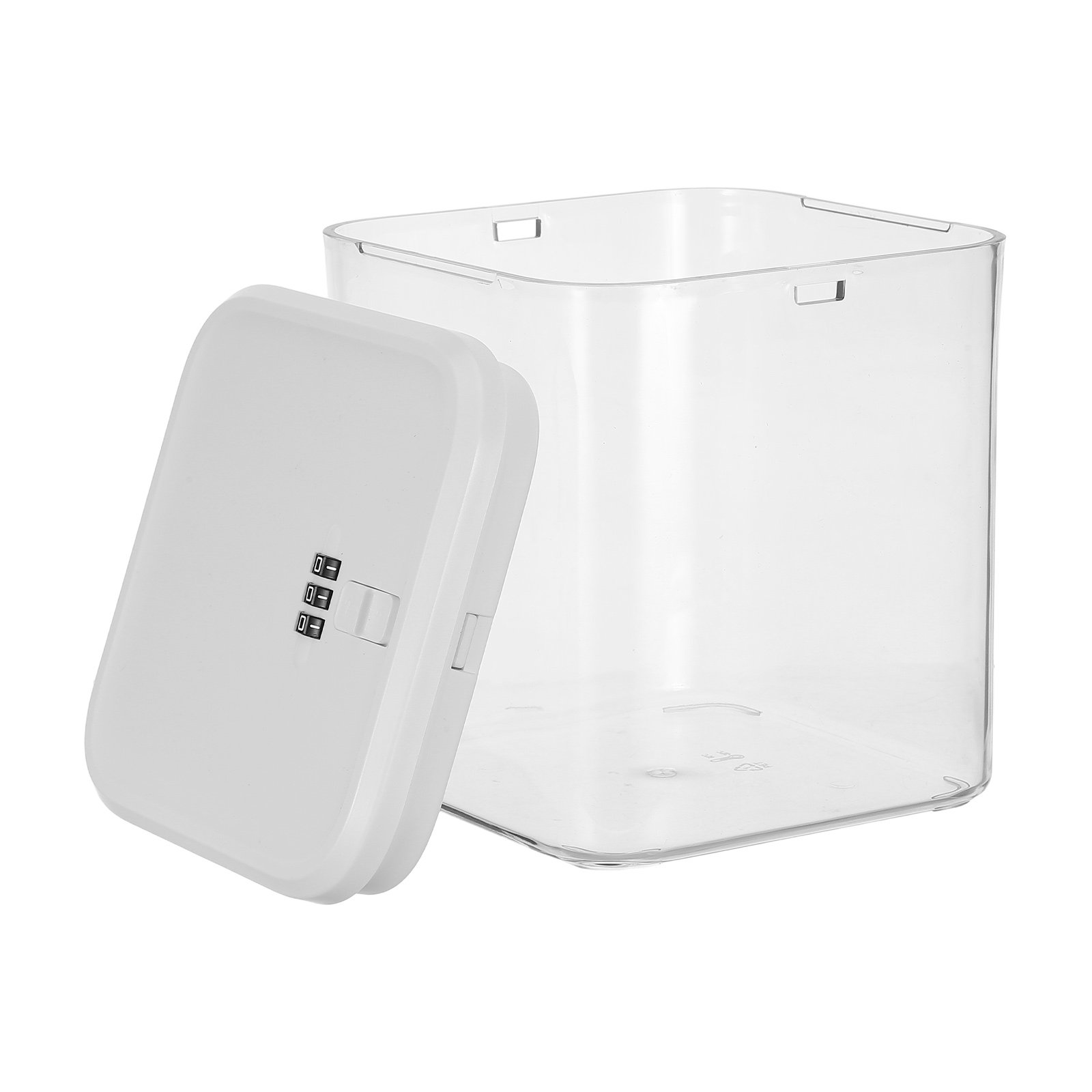 Lock And Lock Food Storage - 透明な冷蔵庫用収納ボックス、子供用安全ロック付き、暗証番号ロック、スナック食品オーガナイザー、薬用安全ロックボックス