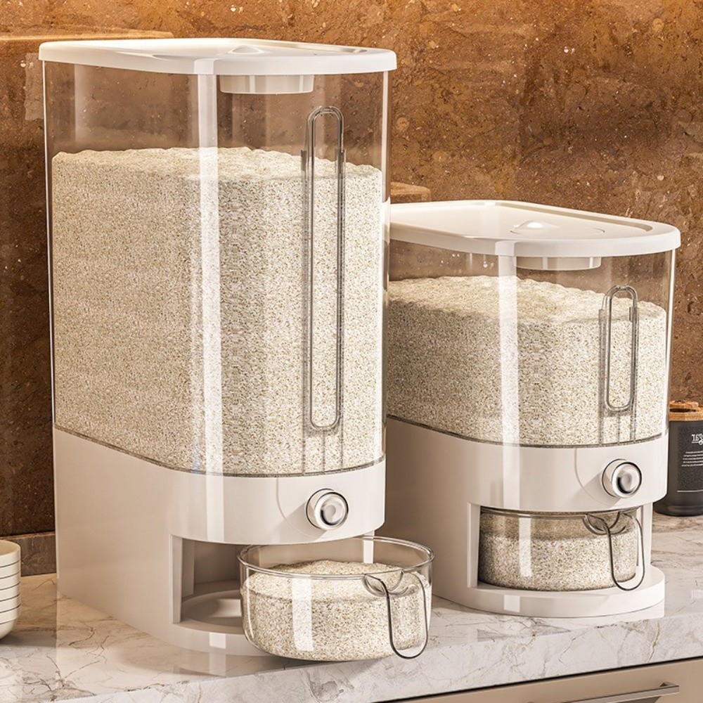 Food Storage Pantry - 新しい防虫米保存容器 5/10KG 防湿乾燥食品ディスペンサー 米密封ボックス パントリー整理用