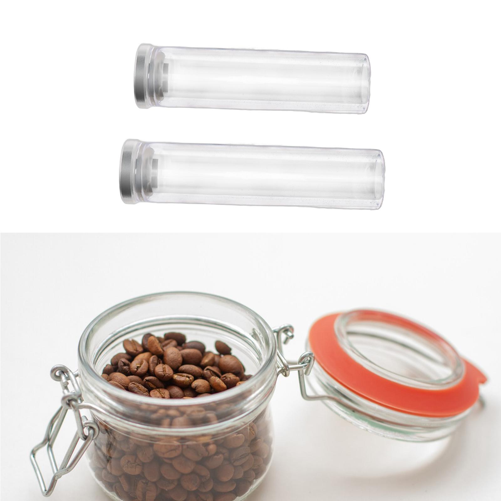 Food Storage Youtube - 単回分注式コーヒー豆保存チューブ多用途収納ラックコーヒー豆容器（全粒穀物、豆、砂糖、香り付き茶、米用）