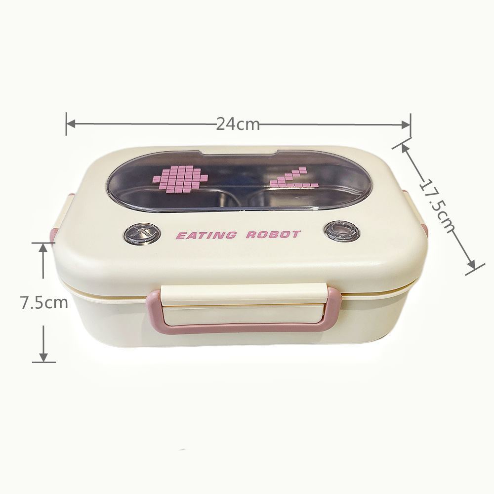 Portable Food Warmer - 保温弁当箱ステンレス鋼ランチコンテナ漏れ防止食品保存オーガナイザーポータブル食事準備キャンプ用