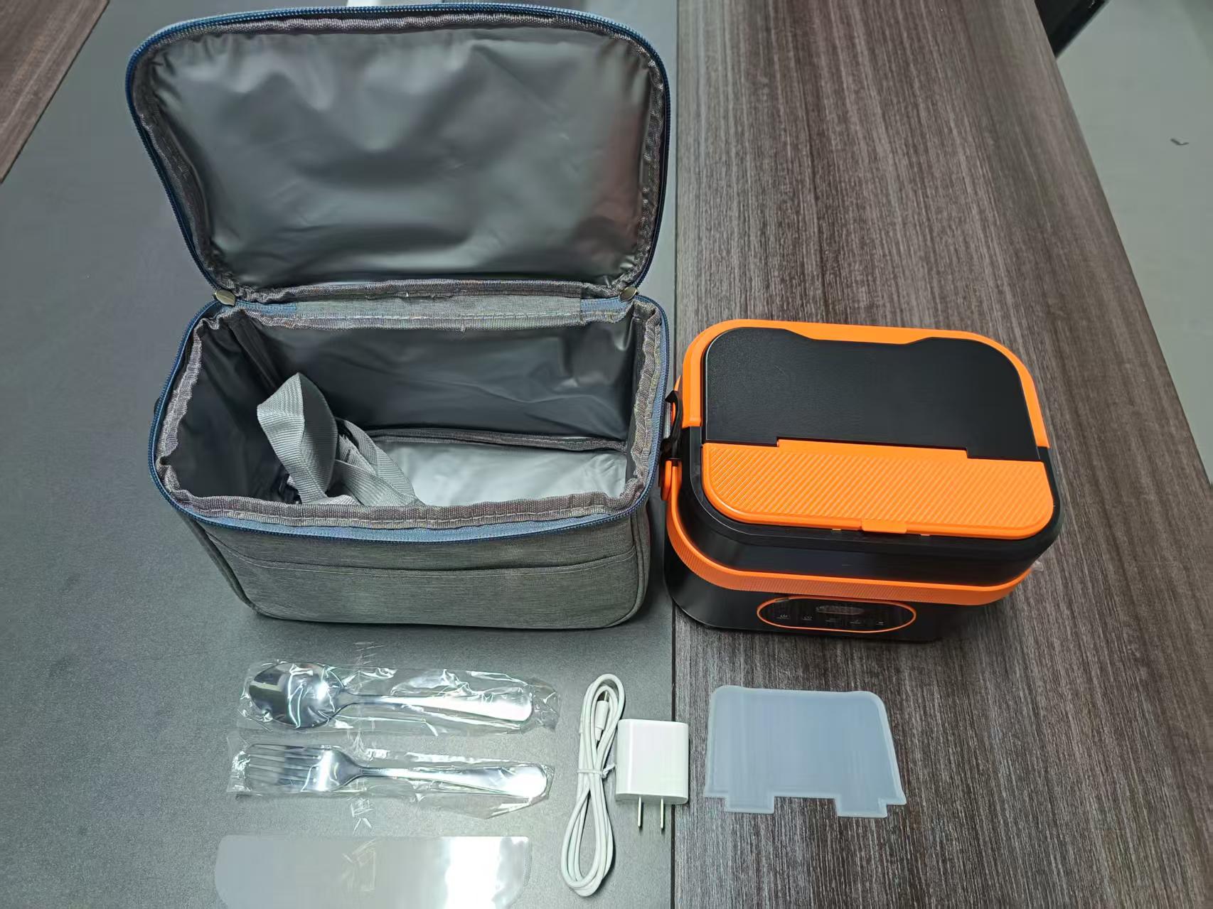 ポータブルコードレス電気ステンレス製ランチボックス自動加熱式 - Portable Food Warmer のレビューと価格