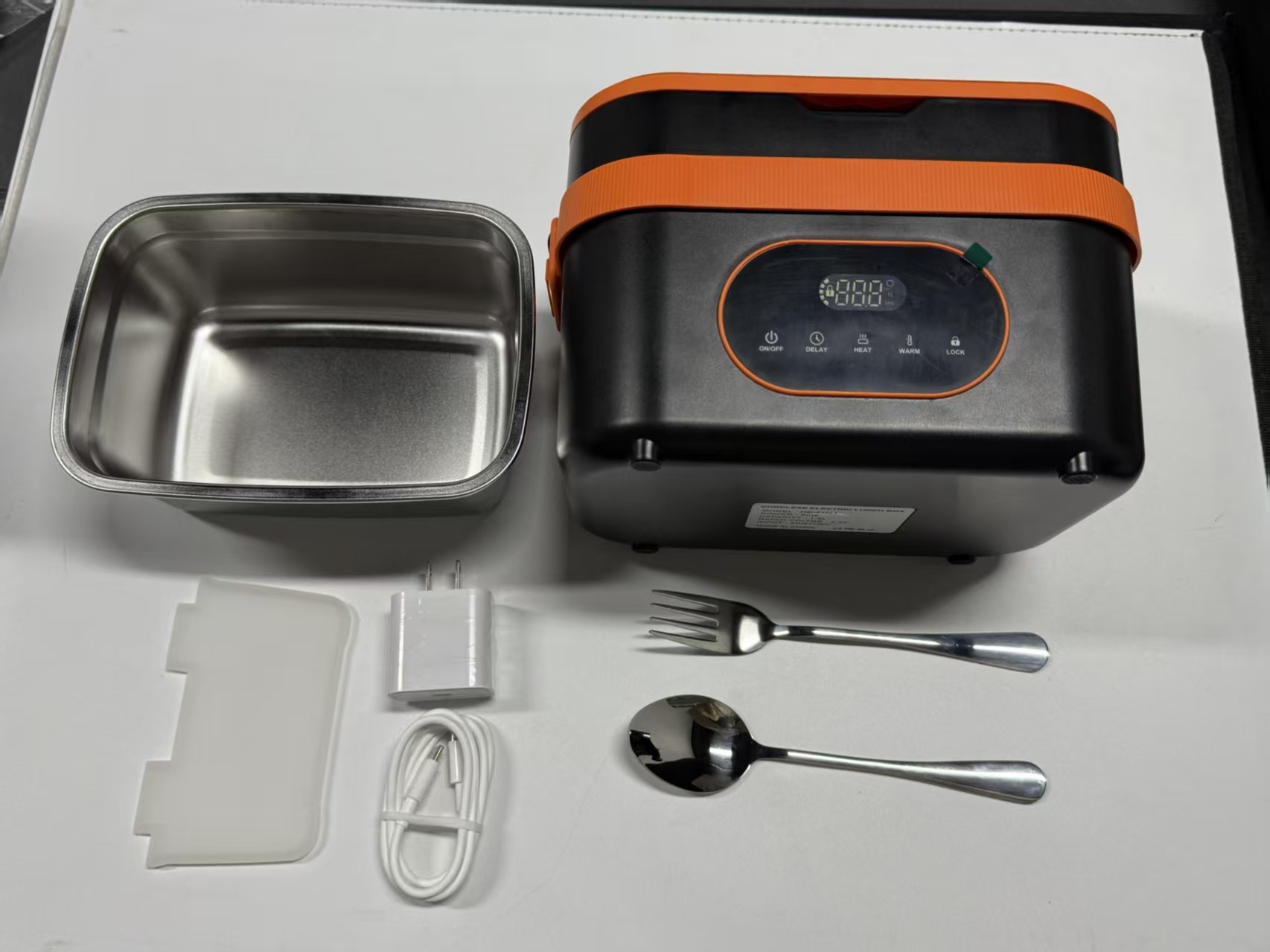 ポータブルコードレス電気ステンレス製ランチボックス自動加熱式 - Portable Food Warmer のレビューと価格