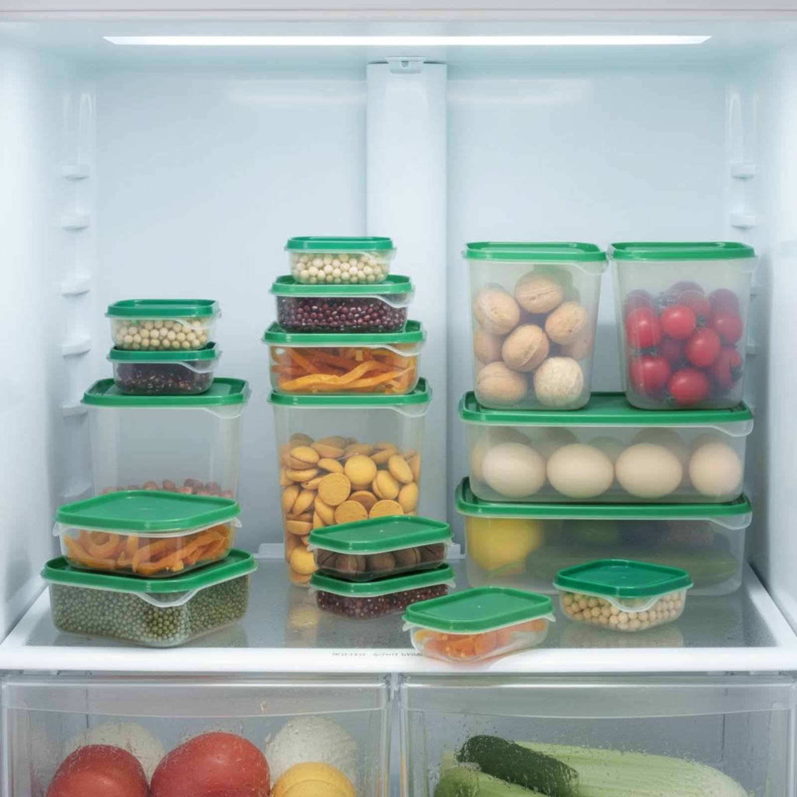 17個入り冷蔵庫収納ボックスセット、漏れ防止プラスチック食品 - Food Storage Boxes With Lids のレビューと価格