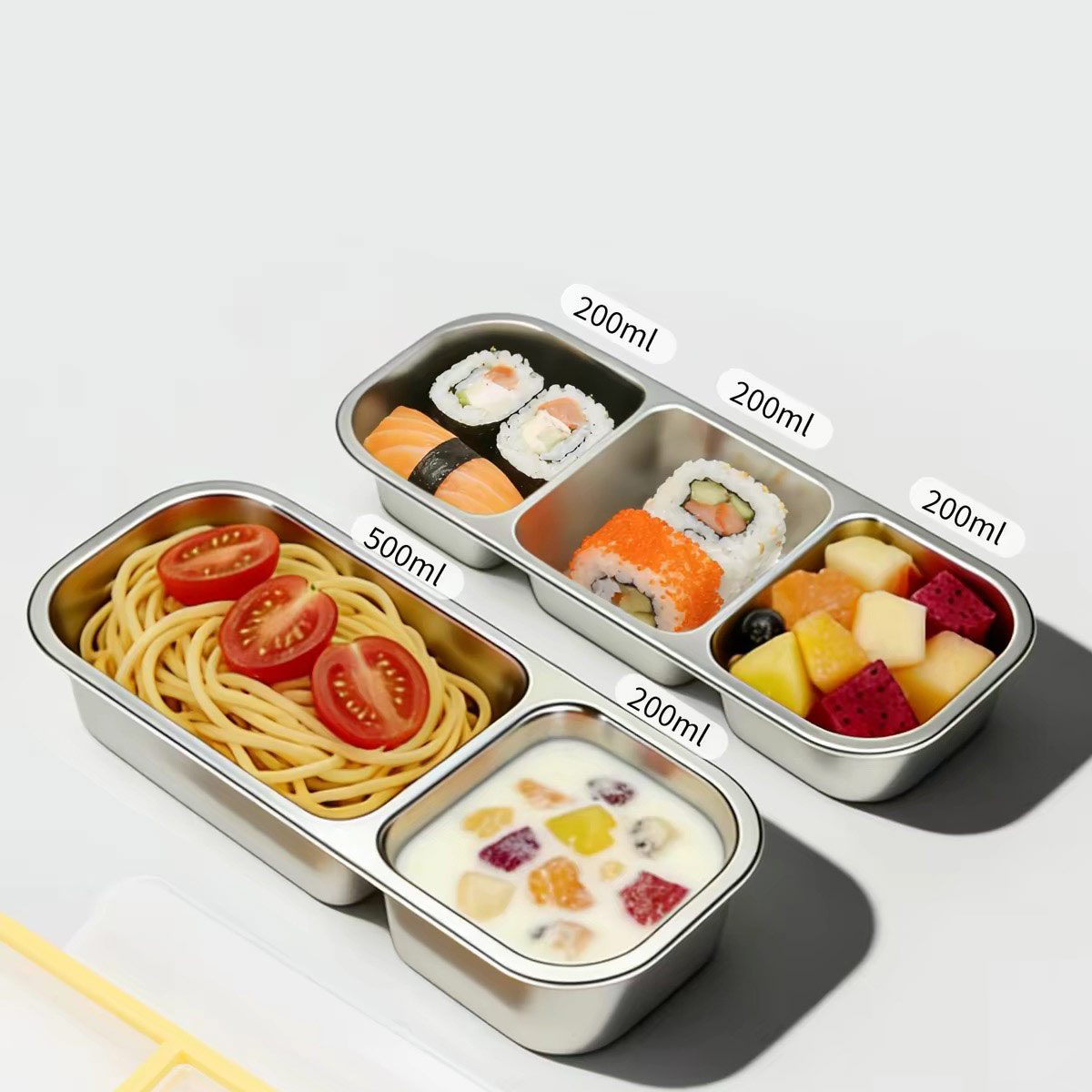 ステンレス製の蓋付き食品保存容器、食品グレードの密閉ランチボ - Food Storage Boxes With Lids のレビューと価格