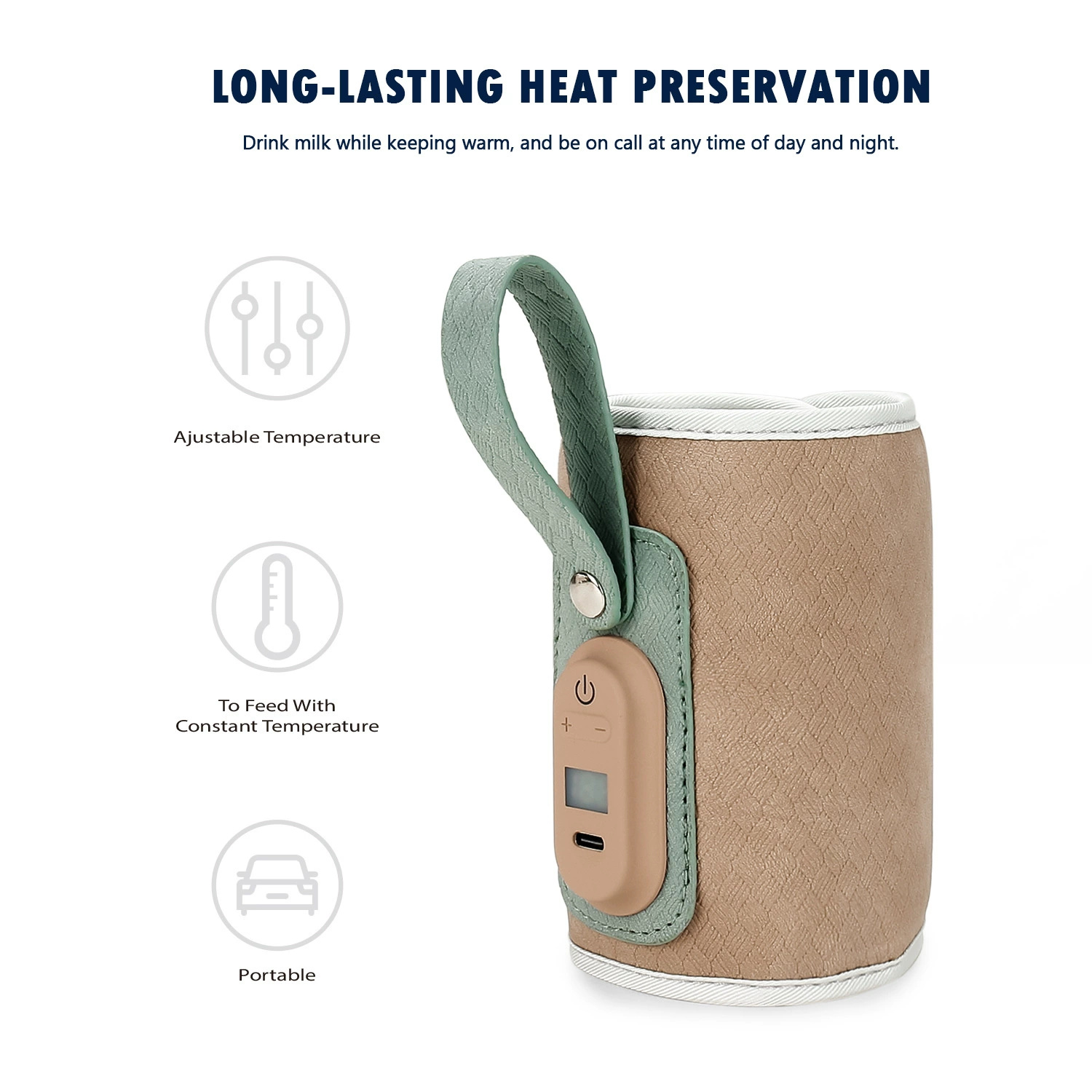 哺乳瓶ウォーマーバッグ USB 電源ヒーター断熱加熱バッグ旅 - Portable Food Warmer のレビューと価格