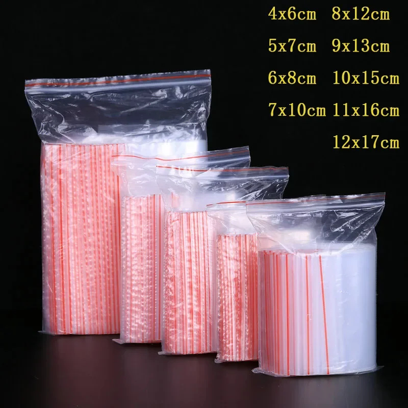 100/300 個小さなジップロックビニール袋再閉鎖可能な透 - Lock And Lock Food Storage のレビューと価格