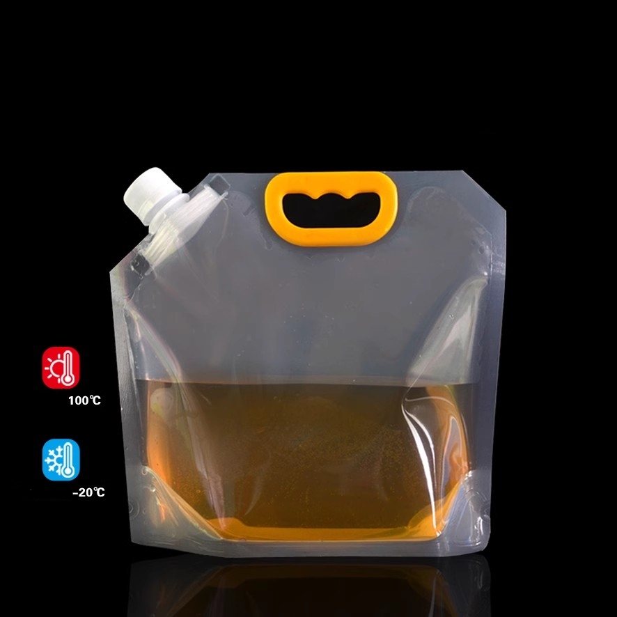 新しい液体吸引ノズルバッグクリア飲料バッグ防水フラスコ酒バッ - Food Storage Necessities のレビューと価格