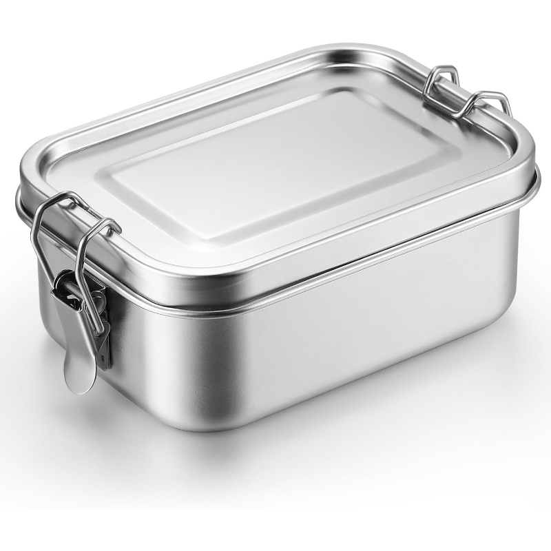 ステンレス製食品保存容器 蓋付き ランチボックス 冷蔵庫オー - Storage Food Prep のレビューと価格