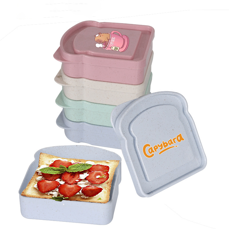カピバラサンドイッチ食品保存ケースコンテナサラダフルーツスナ - Food Storage Boxes With Lids のレビューと価格