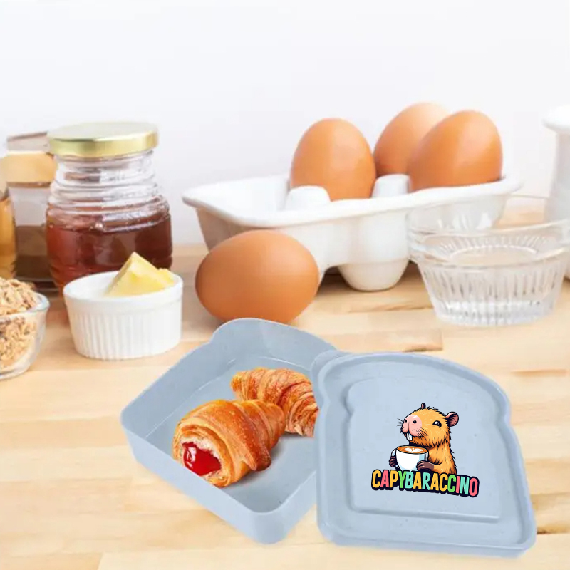 カピバラサンドイッチ食品保存ケースコンテナサラダフルーツスナ - Food Storage Boxes With Lids のレビューと価格