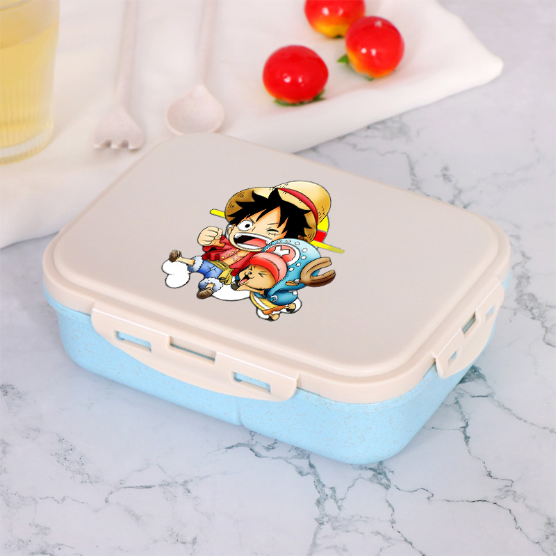 ワンピース少年少女弁当弁当箱ポータブル食品ボックス電子レンジ - Food Storage Unit のレビューと価格