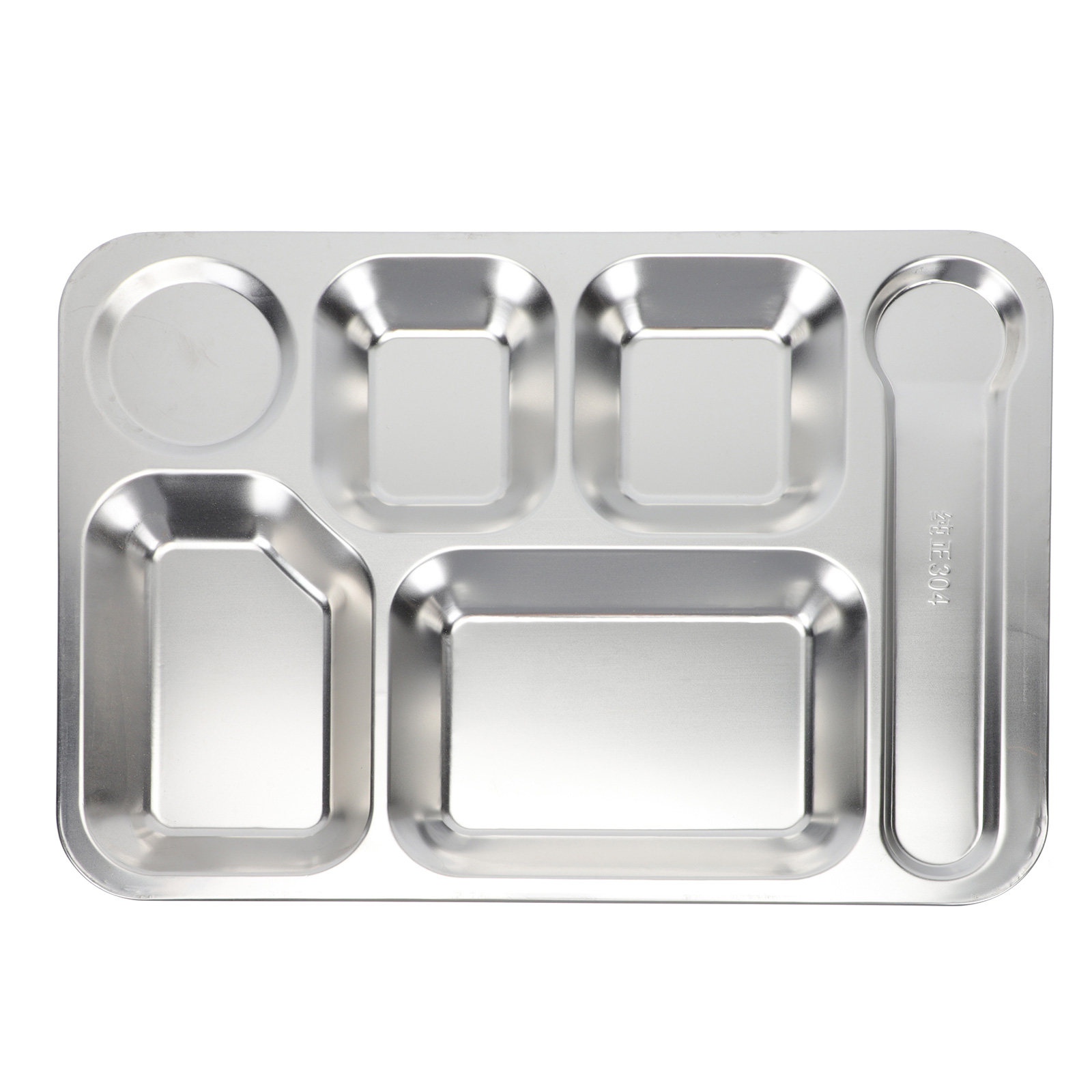 1個 ステンレス製 6区画ランチトレイ 食事の準備、量の調整 - Storage Food Prep のレビューと価格