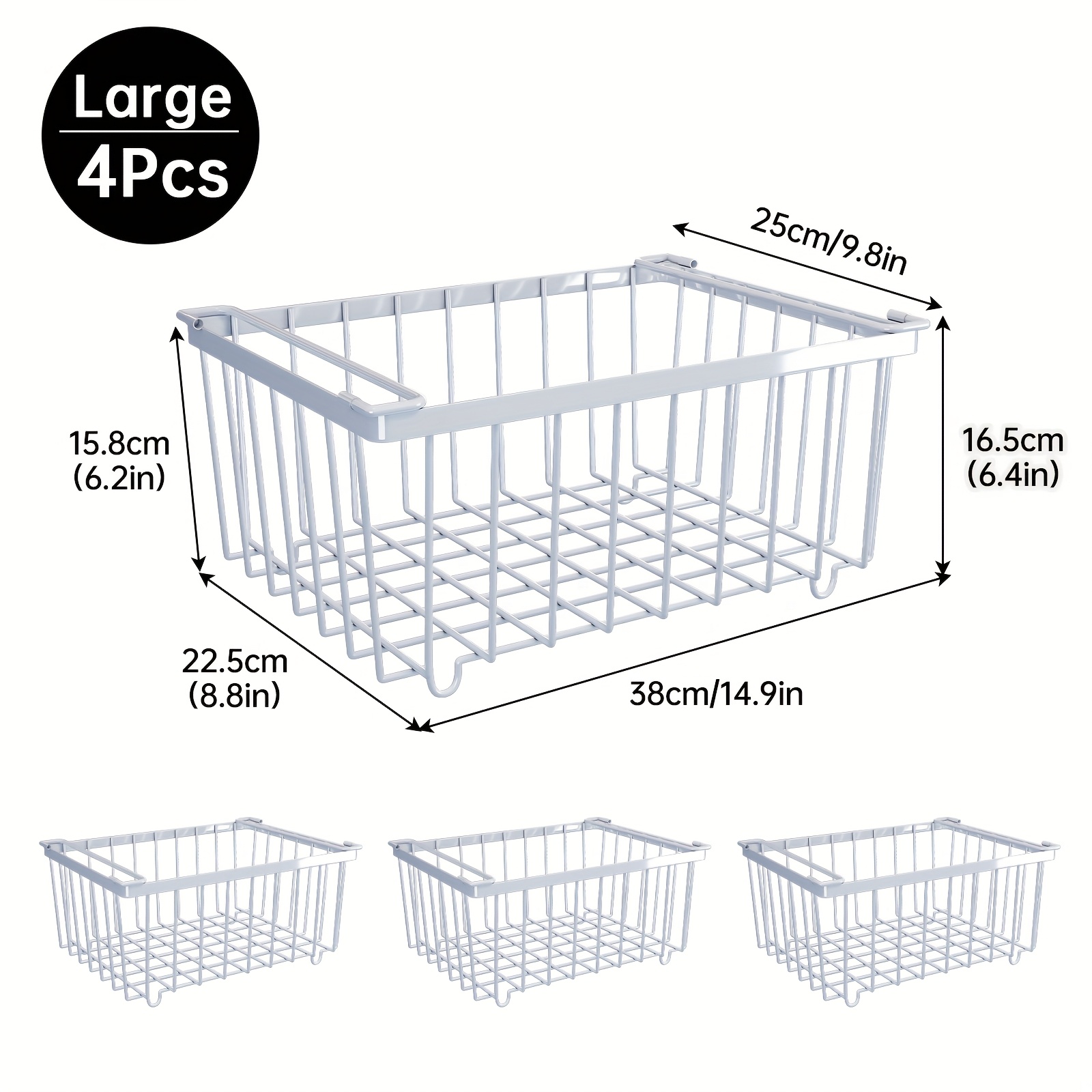 4個/5個セット レストラン用冷凍庫吊り下げバスケットラック - Food Storage In Cabinets のレビューと価格