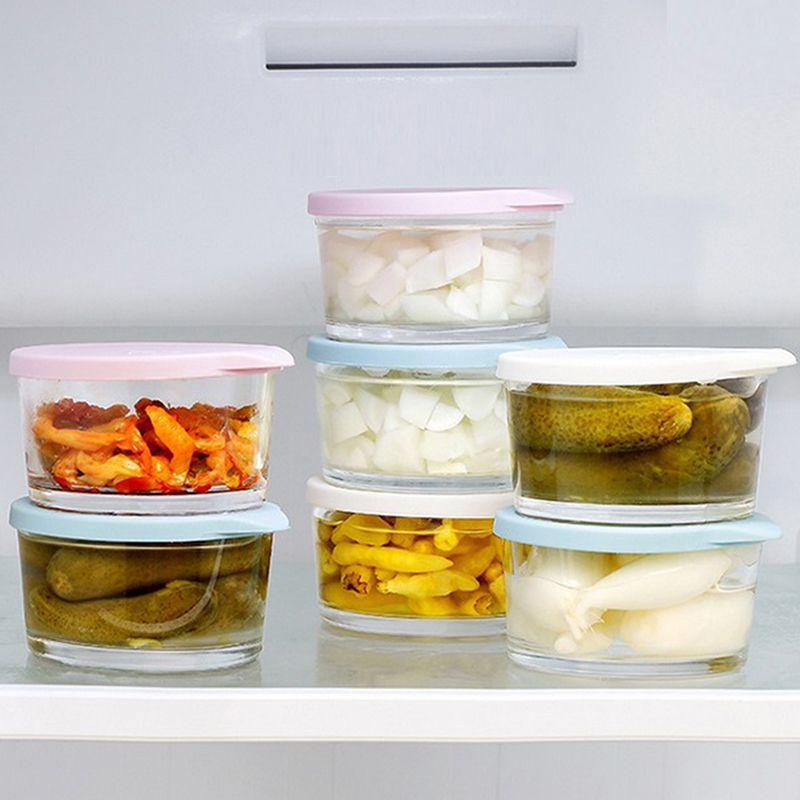 ● 電子レンジ対応丸型食品保存容器高硼珪酸ガラスピクルス密封 - Food Storage Time のレビューと価格