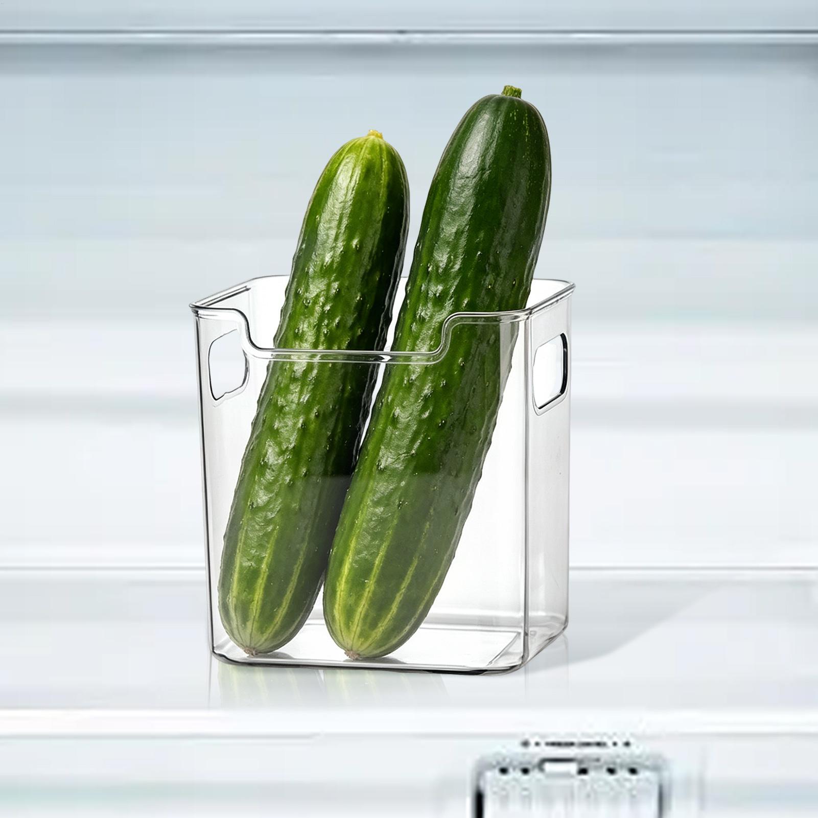 ハンドル付き冷蔵庫用ビン、透明なドアコンテナオーガナイザー、 - Food Storage Pantry のレビューと価格