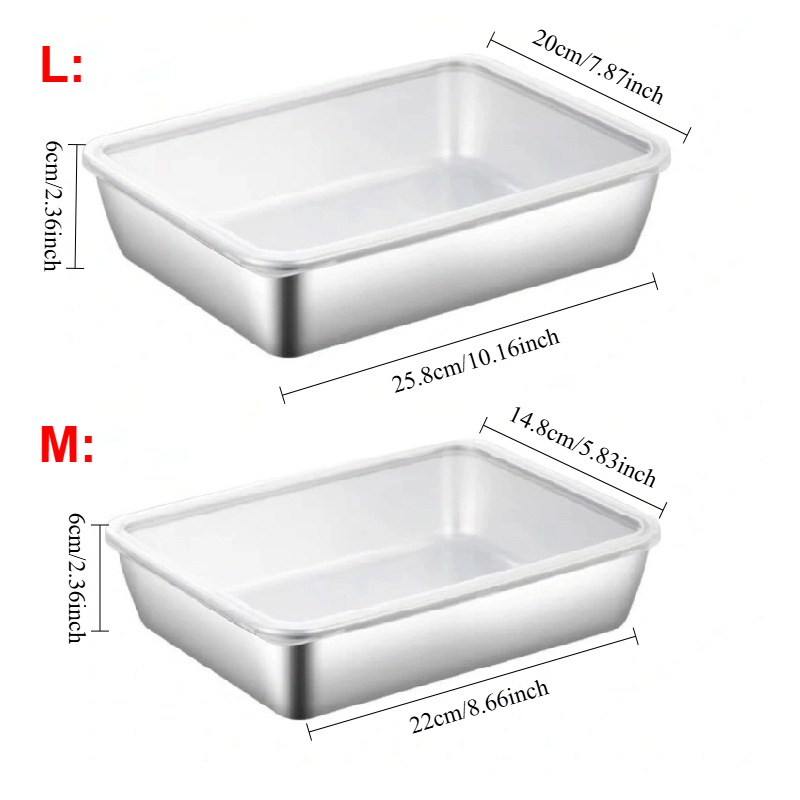 1-3個入り ステンレス製食品保存容器 密閉型 BPAフリー - Food Storage Pantry のレビューと価格