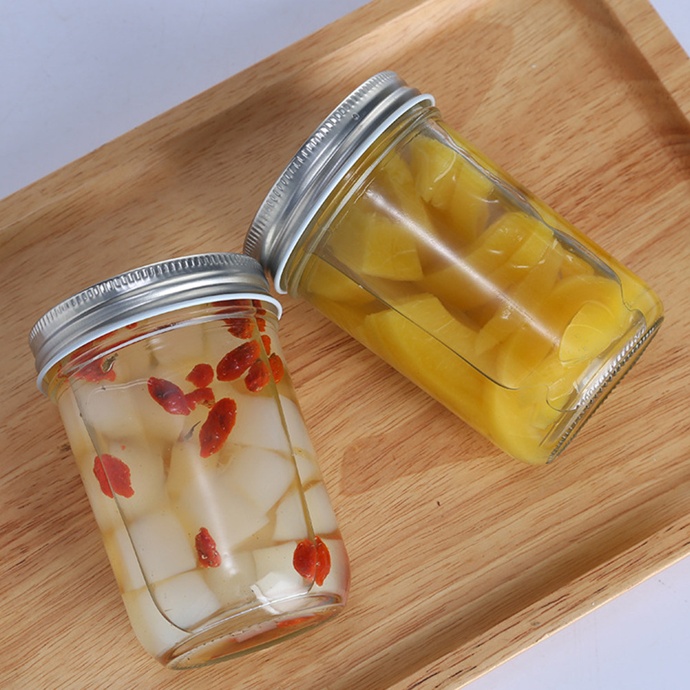 4個入りジャム缶詰瓶 ガラス製密封容器 防湿防塵食品保存瓶  - Food Storage Glass のレビューと価格