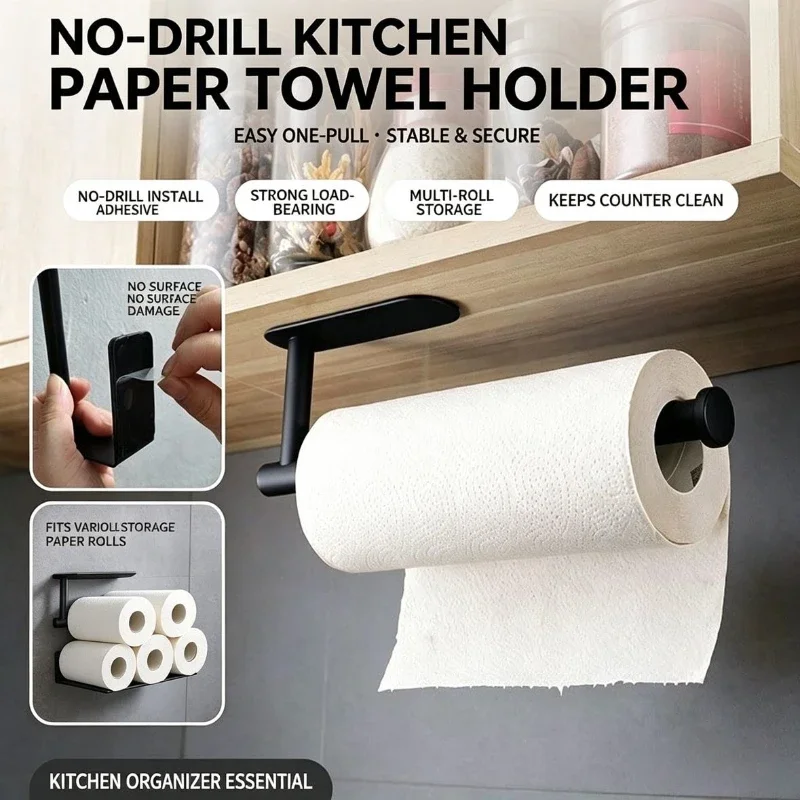 ペーパーロールホルダー、タオルラック、吊り下げ棚、バスルーム - Food Storage Shelving のレビューと価格