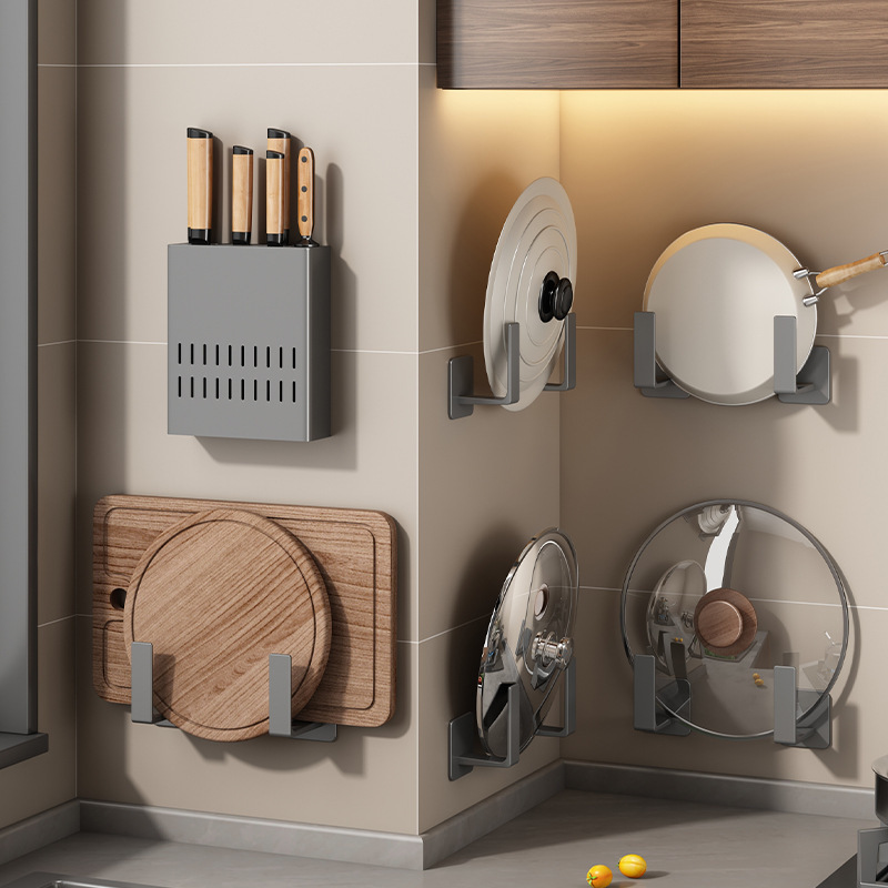 パンチング不要のポット蓋ラック壁掛けキッチン棚多機能まな板収 - Food Storage Shelving のレビューと価格