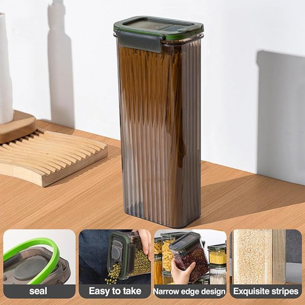 パスタ保存容器、家庭用食品密封保存容器、麺保存チューブ、大容 - Food Storage Youtube のレビューと価格