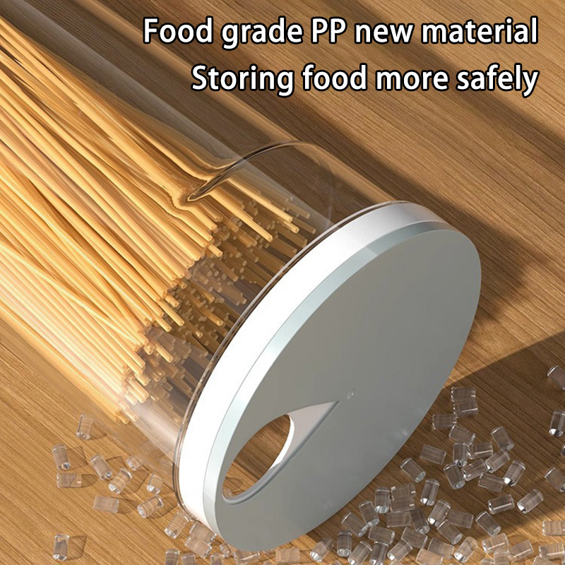 食品グレードプラスチック製麺収納缶 密閉キッチン食品容器 定 - Food Storage Pantry のレビューと価格