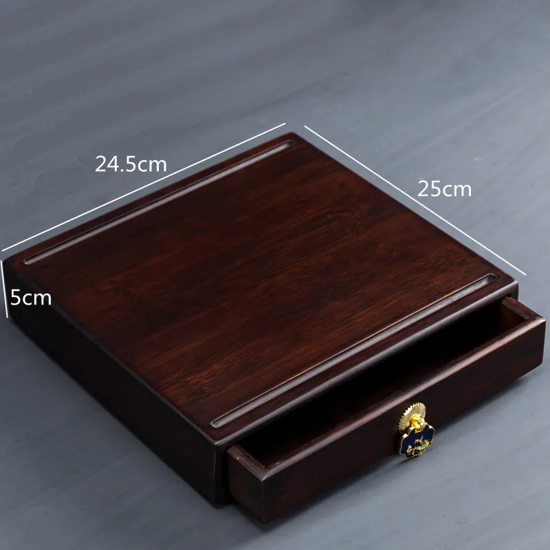 ティーケーキ収納ボックス竹引き出しデスクトップオーガナイザー - Food Storage In Cabinets のレビューと価格
