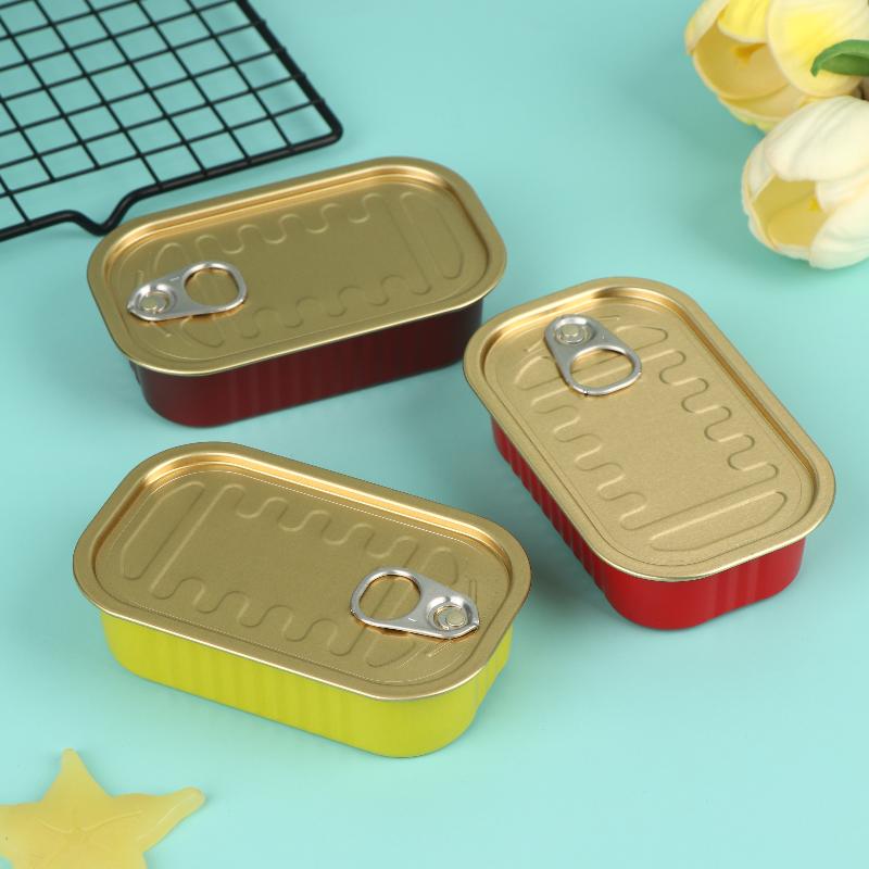 2個入り長方形ミニ密閉金属製収納ボックス、プルリング付き蓋、 - Food Storage Boxes With Lids のレビューと価格