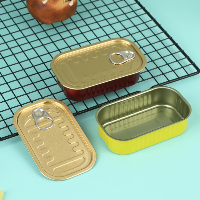 2個入り長方形ミニ密閉金属製収納ボックス、プルリング付き蓋、 - Food Storage Boxes With Lids のレビューと価格