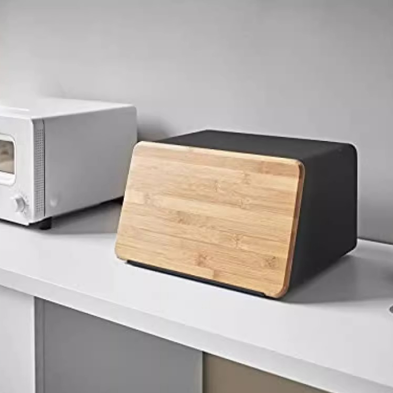 キッチン収納用竹製ブレッドボックス、スナック整理用気密食品容 - Food Storage Pantry のレビューと価格