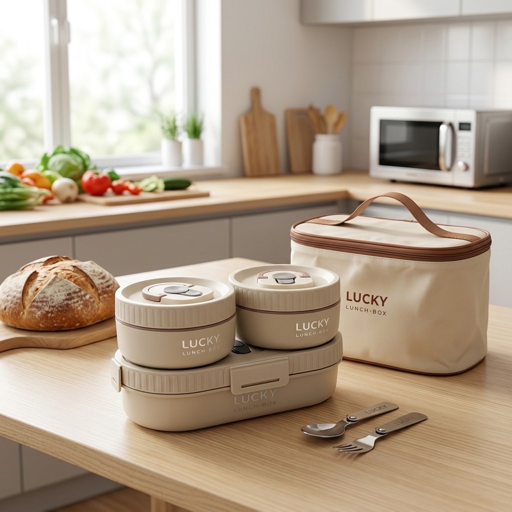 電子レンジ対応 304ステンレス製弁当箱セット、漏れ防止ポー - Food Storage Jar Set のレビューと価格