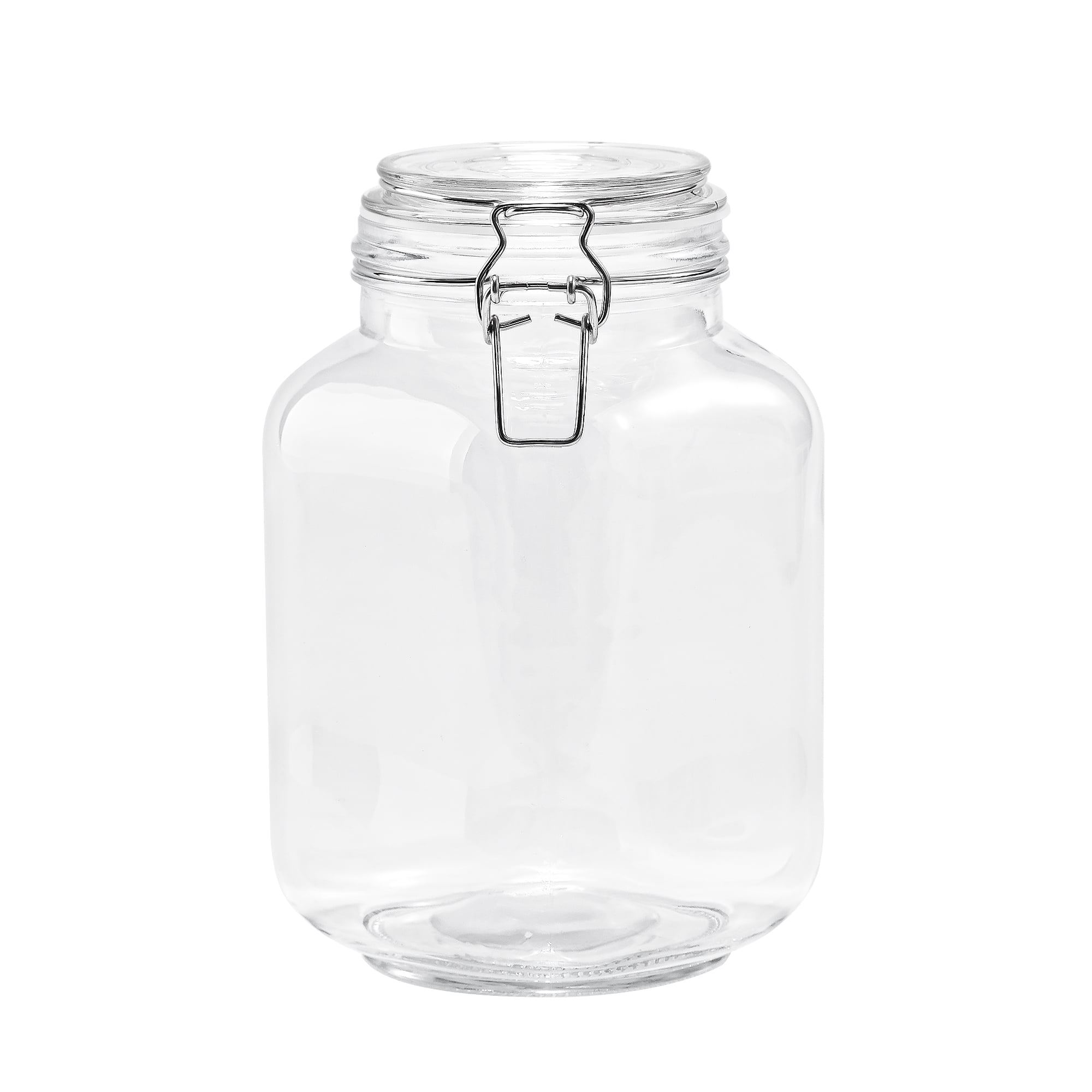 67オンスのガラス製密閉容器。蓋がロックできるので、乾燥食品 - Food Storage Glass のレビューと価格