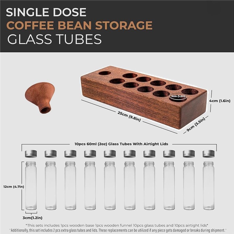 シングルドーズコーヒー豆保管チューブ コーヒービーンセルラー - Food Storage Youtube のレビューと価格
