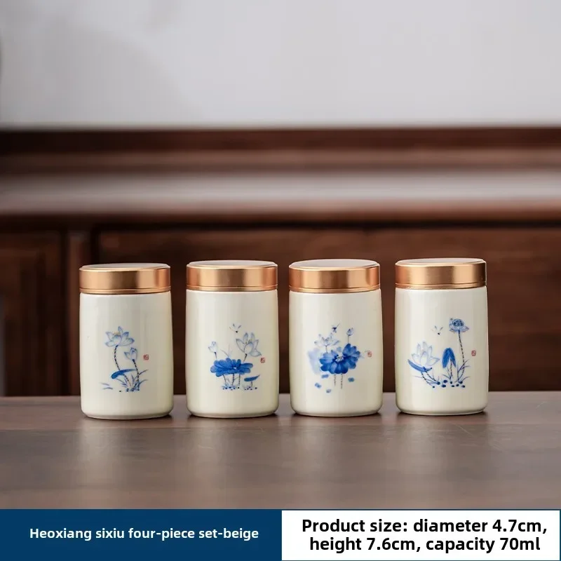 ふた付きセラミック缶,お茶,ハーブ,耐湿性,シリアル収納ジャ - Food Storage Jar Set のレビューと価格