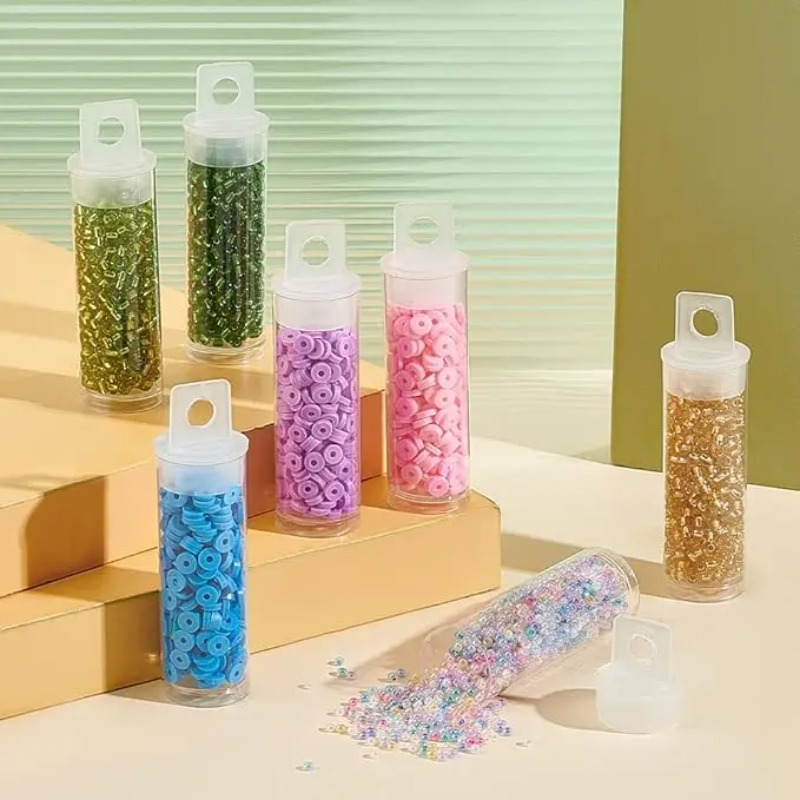 100個透明クリアビーズコンテナボトルオーガナイザーボックス - Food Storage Youtube のレビューと価格