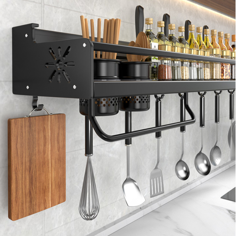 壁掛け式キッチンオーガナイザーシェルフ、スパイス収納ラック、 - Food Storage Shelving のレビューと価格