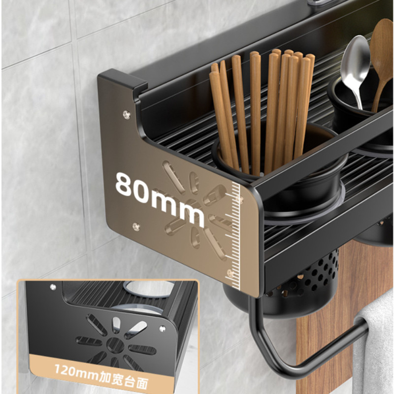 壁掛け式キッチンオーガナイザーシェルフ、スパイス収納ラック、 - Food Storage Shelving のレビューと価格