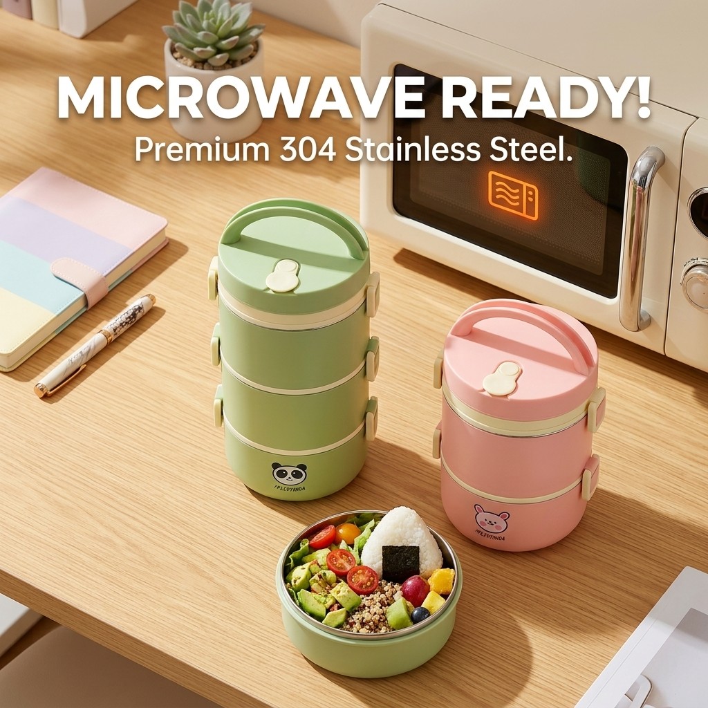 304ステンレス鋼製保温ランチボックス弁当箱セット、電子レン - Food Storage Jar Set のレビューと価格