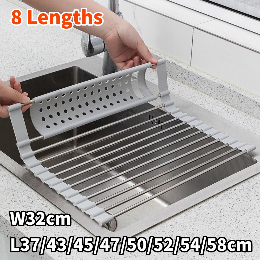 キッチン折りたたみシンクプレート収納ボウルホルダー 304  - Food Storage Shelving のレビューと価格
