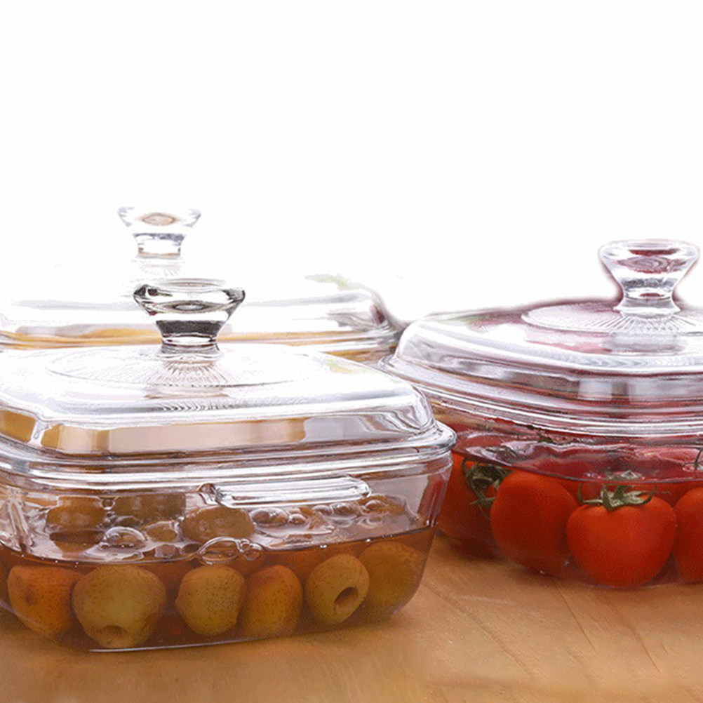 耐熱強化ガラス製ボウル1個、家庭用電子レンジ対応、キッチン用 - Food Storage Glass のレビューと価格
