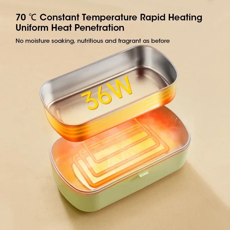 多機能電気蒸し器 900ML ポータブル自己加熱式保温弁当箱 - Portable Food Warmer のレビューと価格