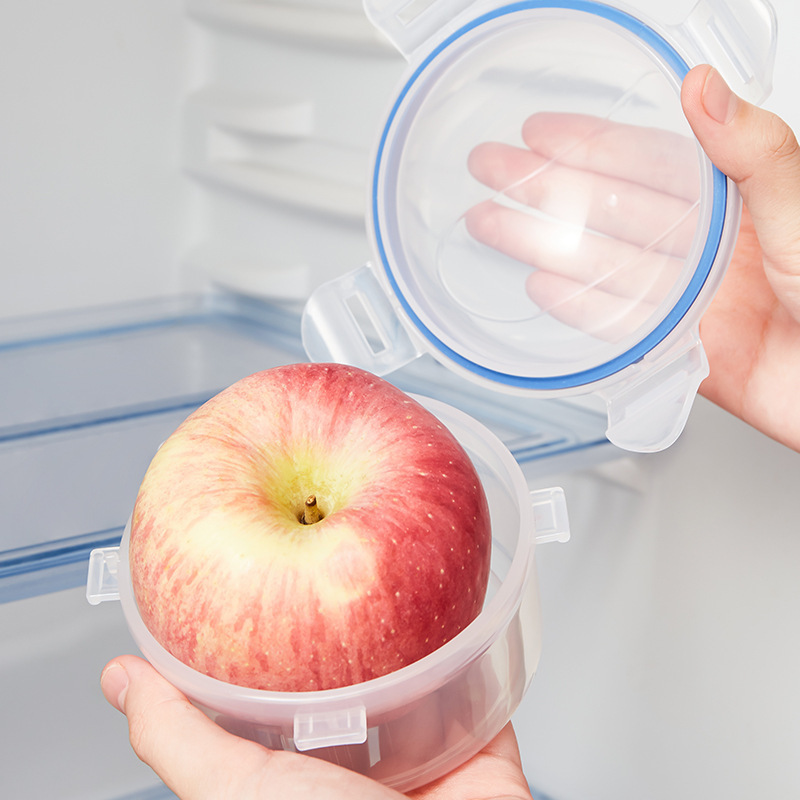 ミニリンゴ型食品保存容器、持ち手付きの携帯用丸型フルーツスナ - Storage Food Prep のレビューと価格