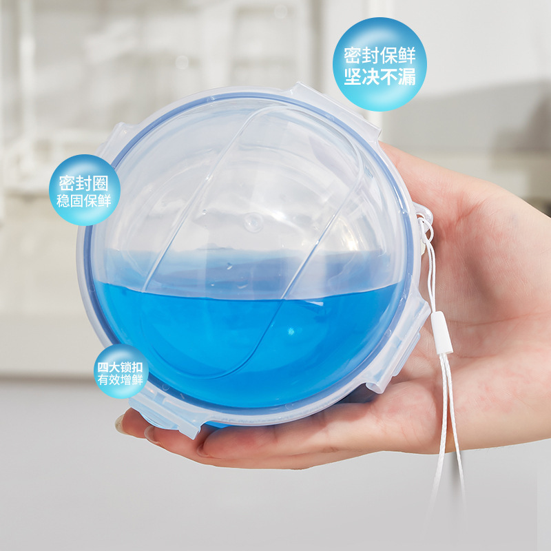 ミニリンゴ型食品保存容器、持ち手付きの携帯用丸型フルーツスナ - Storage Food Prep のレビューと価格