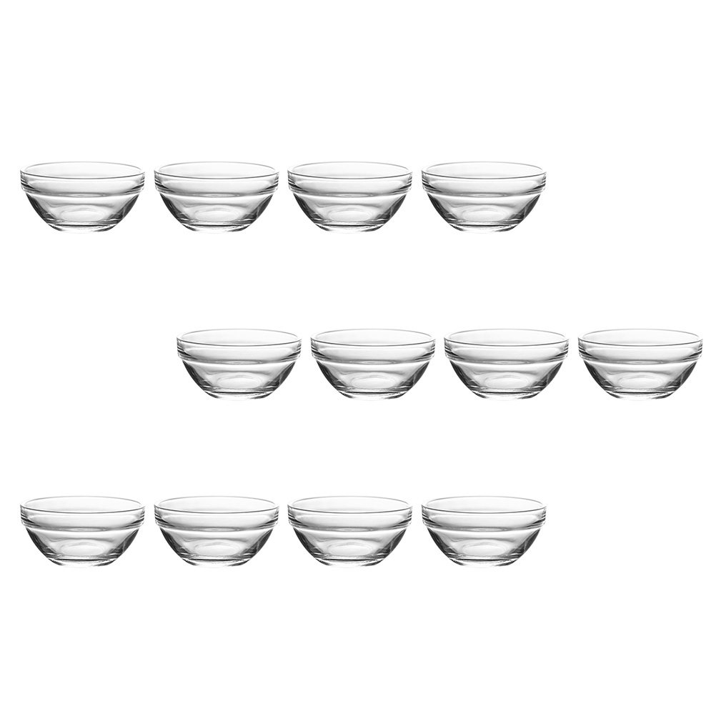 12個入り 安全な非プラスチック製ボウル 透明な食品サービン - Food Storage Glass のレビューと価格
