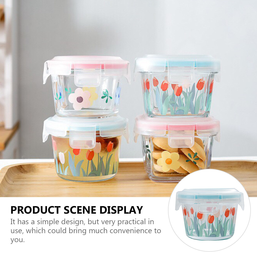 130ml 透明ガラス製食品保存容器 密閉型スナック容器 家 - Food Storage Pantry のレビューと価格