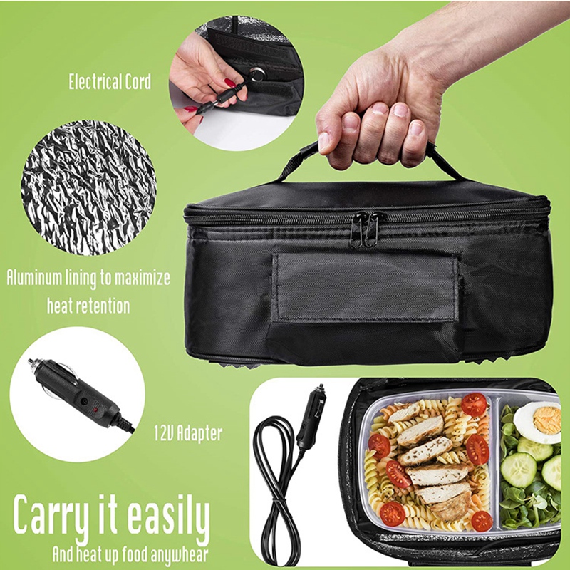 B82B-ポータブルフードウォーマー電気ヒーター弁当箱ミニオ - Portable Food Warmer のレビューと価格