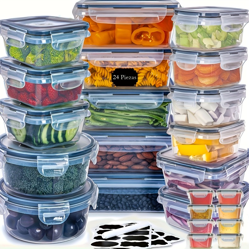 48個入り BPAフリー食品保存容器セット – キッチン、パ - Food Storage Boxes With Lids のレビューと価格