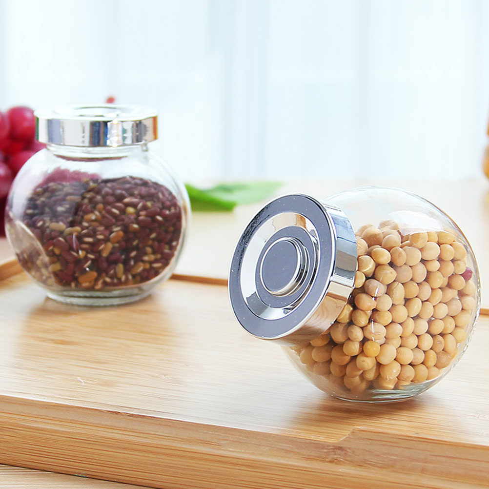 8個入り軽量ポータブルガラス保存容器 透明密閉キャニスター  - Food Storage Glass のレビューと価格