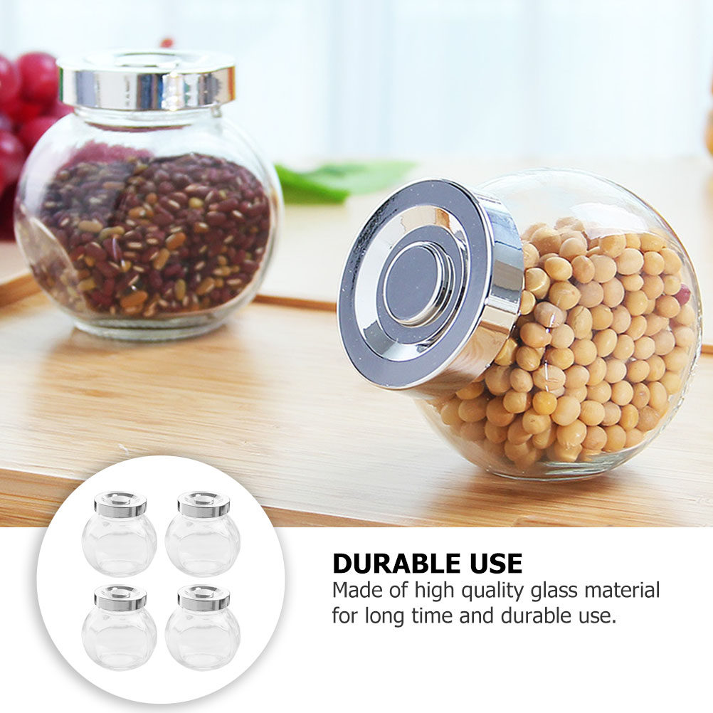 8個入り軽量ポータブルガラス保存容器 透明密閉キャニスター  - Food Storage Glass のレビューと価格